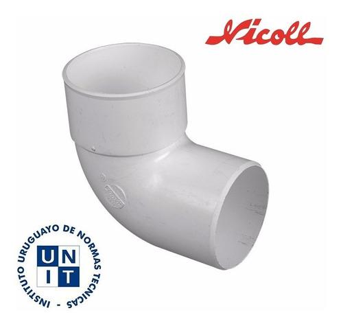 Pack 5 Codos De Pvc 40mm 90 Grados M - H Ref 3.2mm Nicoll