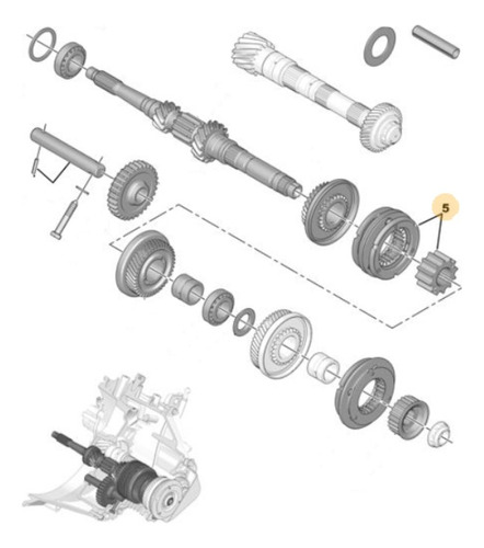 Sincronizador 3ra Y 4ta. Peugeot 205 1.6 N