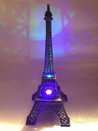 Torre Eiffel Metal C/luz Led 32.5 Cm Envio Gratis