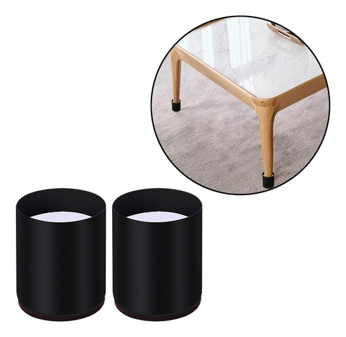Mz Sofá Pies Muebles De Escritorio Riser Redondo 6x5cm Negro