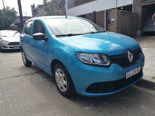 Renault Sandero Expression 2016 Azul Nafta 1 Mano