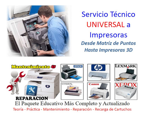 Curso Servicio Técnico Universal Impresoras E Impresoras 3d