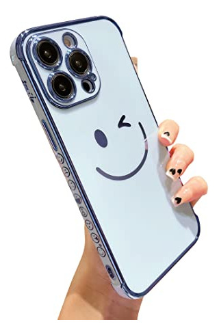 Facweek Smiley Face Case Para iPhone 14 Pro Max, 3v24f