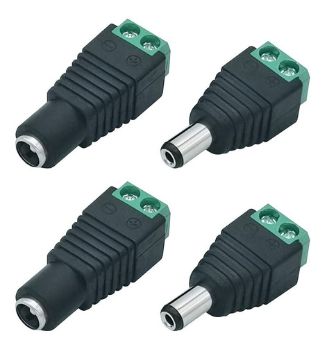 Conector Cámara Borneras Plug/jack Macho Hembra Par 0,60ctv