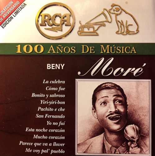 Cd Beny More - La Culebra - 2cds - R C A - 100 Años De Music