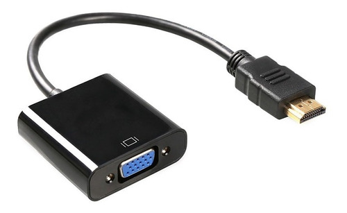 Imagen 2 de 4 de Cable Adaptador Convertidor Hdmi A Vga + Regalo Cable 3.5mm