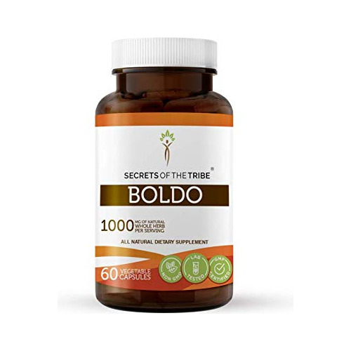 Secrets Of The Tribe Boldo 60 Cpsulas, 1000 Mg, Boldo (peumu