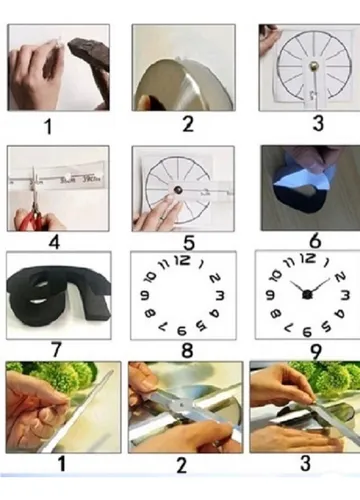 Reloj De Pared 3d 100 X 100 Grande Con Péndulo Estilo Pajaro