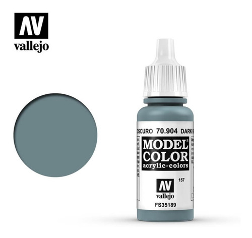 Imagen 2 de 4 de Acrilico Vallejo Para Plastimodelismo 70904 Gris Azul Oscuro