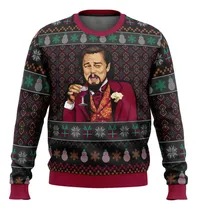 Comprar Polera Leo Dicaprio Meme Ugly Sueter Navidad Polera Sublimad