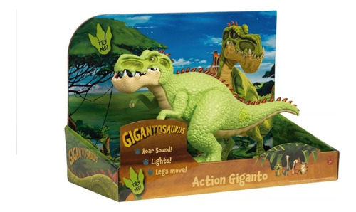Dinosaurio Gigantisaurus Action Con Luces Y Sonidos