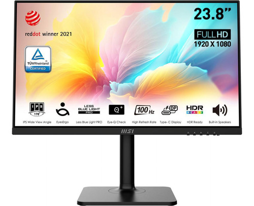 Monitor Ips Fhd 24'' Msi Md2412p 100 Hz Color Negro
