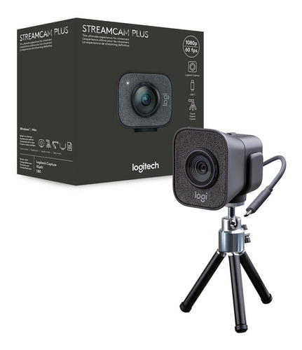 Bc.ec Camara Web Logitech Streamcam Plus 1080p Webcam TriPod