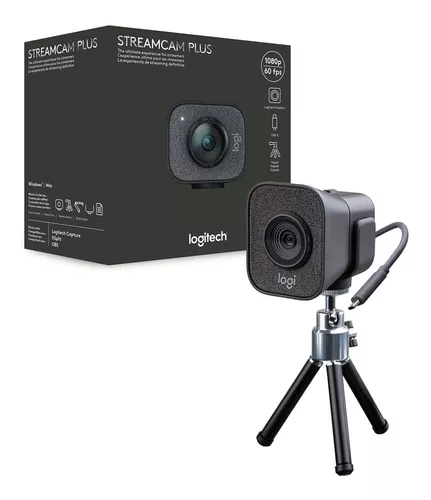 Logitech StreamCam Plus Webcam with Tripod (Graphite) - 960-001280