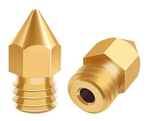 Kit Com 5 Bicos Mk8 0,3mm 1,75mm Ender 3 E Ender 5