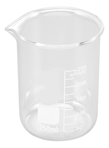 Vaso De Vidrio De 250 Ml, Graduado De Primera Calidad, Medid