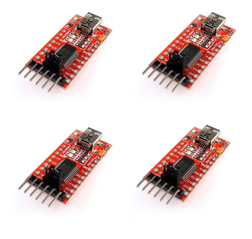 Tecneu 4 Piezas de Adaptador Serie Usb A Serial Ttl Ftdi Ft232rl 3.3v 5v UART