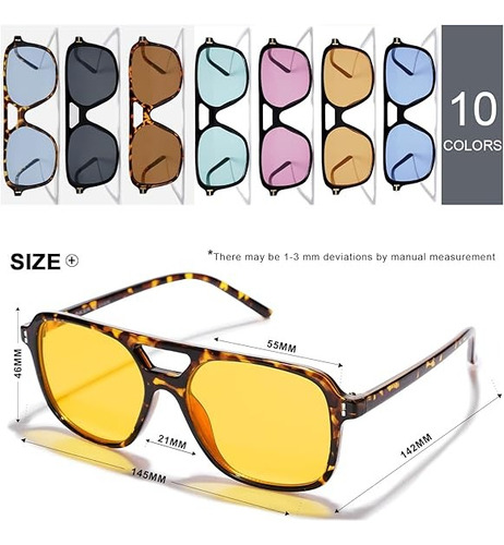 2pcs Gafas De Sol Vintage Lentes Sol Hombre De Sol Mujer