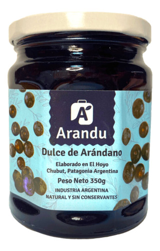 Mermelada Sabor Arándanos X350gr Arandu