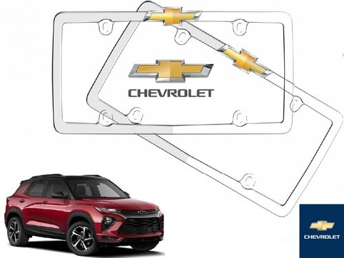 Par Porta Placas Chevrolet Trailblazer 3.6 2021 Original
