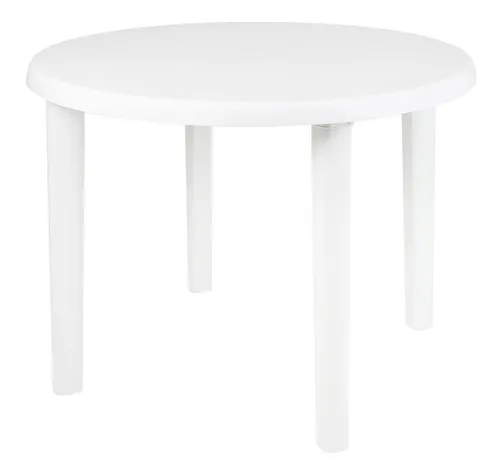 Mesa Mor redonda color blanco 90cm x 71cm