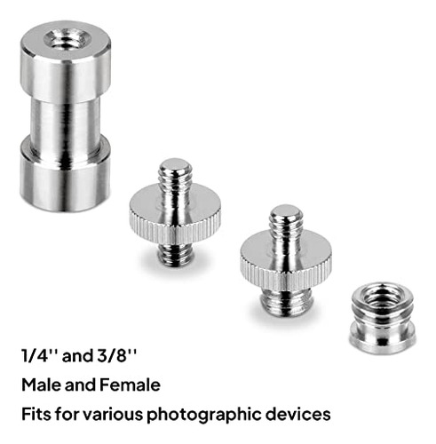 Set Tornillos Cámara, 20pcs 1/4 A 1/4, Adaptador Tornillo