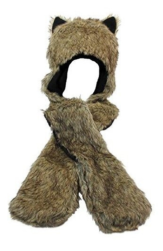 Sombrero De Peluche Wishpets Mink Grizzly Bear