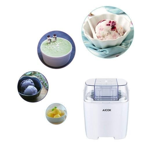 Máquina de helados Aicok BL1500C capacidad de 1.4L blanca