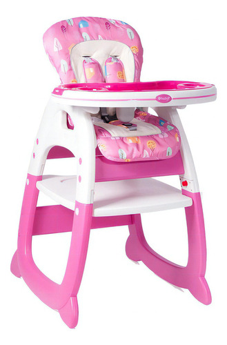 Silla Comedor 2 En 1 Ebaby 625 Color Pink Forest