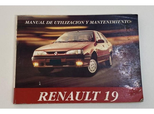 Manual Del Usuario Guantera Renault 19 Edicion 1994
