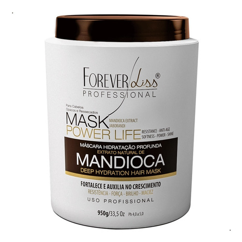 Kit Forever Liss Mascaras De Mandioca E 2 Babosa Tratamento