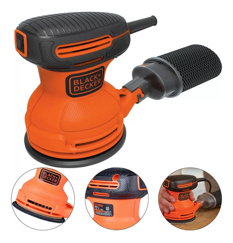 Lixadeira Roto Orbital 5 Pol 180 W - Bdero100 Black + Decker