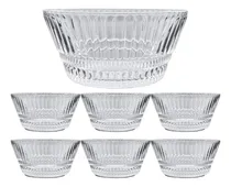 Comprar Conjunto Jogo De Vidro Bowls Tigela Pote Sobremesa 7pçs