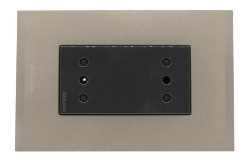 Imagen 1 de 3 de Enchufe Doble 2p+t 10a 250v Antracita Terra Bticino