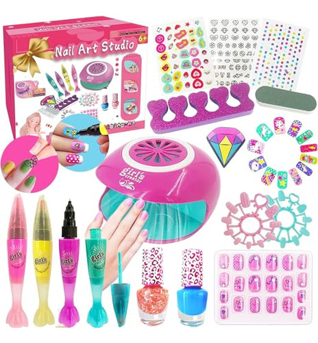Jgo Esmaltes De Uñas Para Niñas Kit De Uñas Para Niños De 7