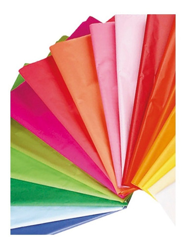 Papel De Seda Colores Surtidos Pack 6 Und 