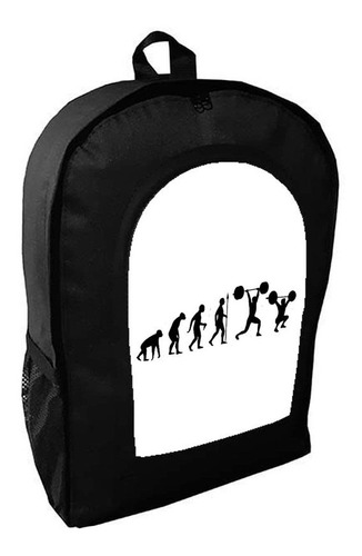 Mochila Negra Gym Gimnacio Deportes Pesas Art#ar62