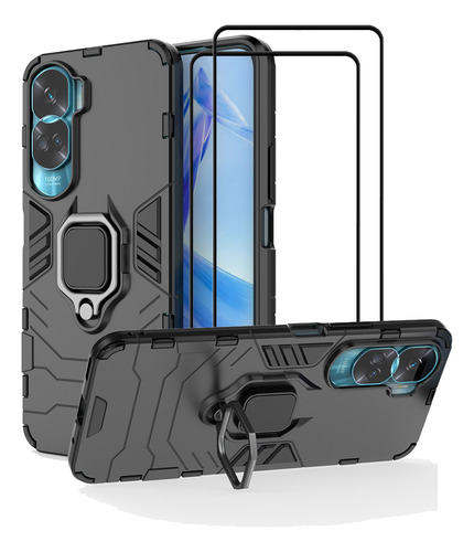 Funda De Uso Rudo + 2 Micas Para Honor 90 Lite 5g