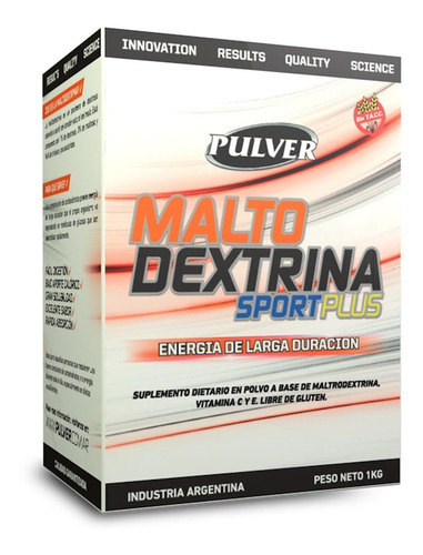 Maltodextrina Sport Plus X 1 Kg Pulver Vitamina C, Energía