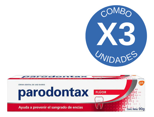 Pack X3 Paradontax Pasta Dental Fluor 90g