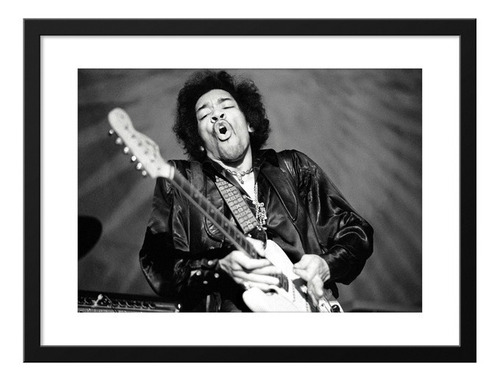 Cuadro Jimi Hendrix M3 35x50 (marco + Lámina + Vidrio)