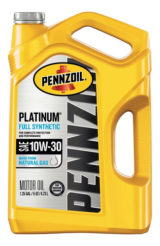 Aceite Sintetico Pennzoil Platinum 10w30 5qt