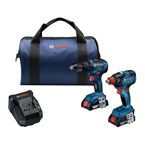 Kit Combinado De 2 Herramientas Bosch Gxl18v240b22 De 1...