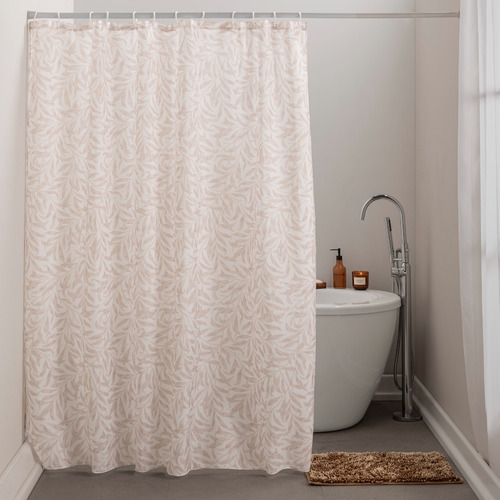 Cortina De Vinil Para Baño Hojarasca Vianney