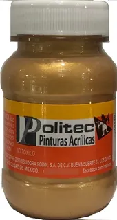 6 Frascos De Pintura Acrílica Politec Metálica De 100ml
