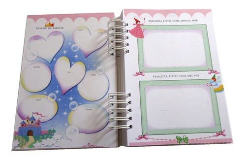 Imagem 8 de 10 de Álbum Livro Do Bebê Meninas Personalizado Caixa 140 Fotos