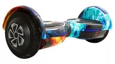 Hoverboard Bluetooth Barato Com Led 6,5' Poleg. Com Alça Cor Fogo