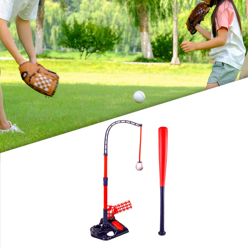 Máquina Lanzadora De Béisbol Para Niños De 3 A 5 Rojo