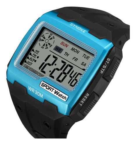 Reloj Electrónico Deportivo De Pantalla Cuadrada Para Hombre