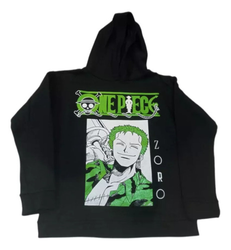 Buzo  One Piece Zoro Con Capucha Frizado Excelente Diseño